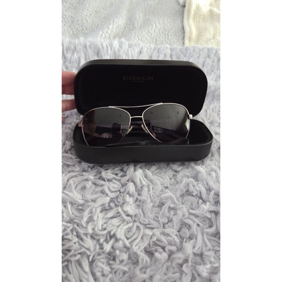 NEW COACH HORSE and CARRIAGE Pilot Sunglasses L1015 PURPLE/GUNMETAL  SB - Picture 3 of 16